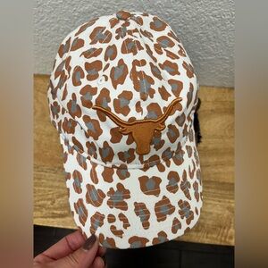 New Era UT Longhorns Adjustable Leopard Print Hat Cap